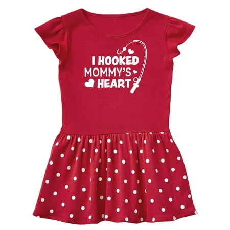 

Inktastic I Hooked Mommy s Heart with Fishing Rod Gift Baby Girl Dress