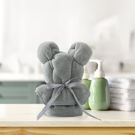 

TSApan Wipes Bath Towel Baby Gift Bear Shape Packed Coral Velvet Gift Pineapple Plaid Towel Gift Bear Towel
