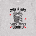 thumbnail image 4 of Inktastic Just a Girl Who Loves Books Girls Baby T-Shirt, 4 of 5