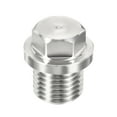 thumbnail image 3 of Uxcell M14x1.5 Male Plug Stainless Steel Thread Hex Head Socket Solid Pipe Fitting, 3 of 5