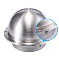 thumbnail image 2 of Rejilla de ventilación de campana montada en la pared redonda, rejilla de ventilación de aire montada en la pared, cubierta de ventilación con rejilla de acero inoxidable 304 para cocina 72 * 105 mm TUNC Sencillez, 2 of 5