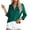Green, variant on HAiming Women's Satin Silk Shirts Solid Color Lapel Long Sleeve Button down Tunic Tops Casual Loose Office Work Blouse