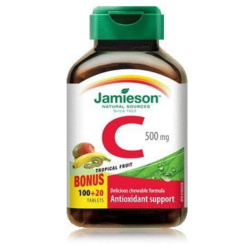 Jamieson Laboratories Vitamin C Tropical 120 Chewables