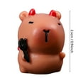 thumbnail image 2 of Capybara Character figurines Doll Figurines and Ornaments for Christmas Gifts, 2 of 6