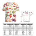 thumbnail image 2 of Various Fruits Women's T-Shirt Short Sleeve T Shirts Tops Tee Ladies Loose T, 2 of 6