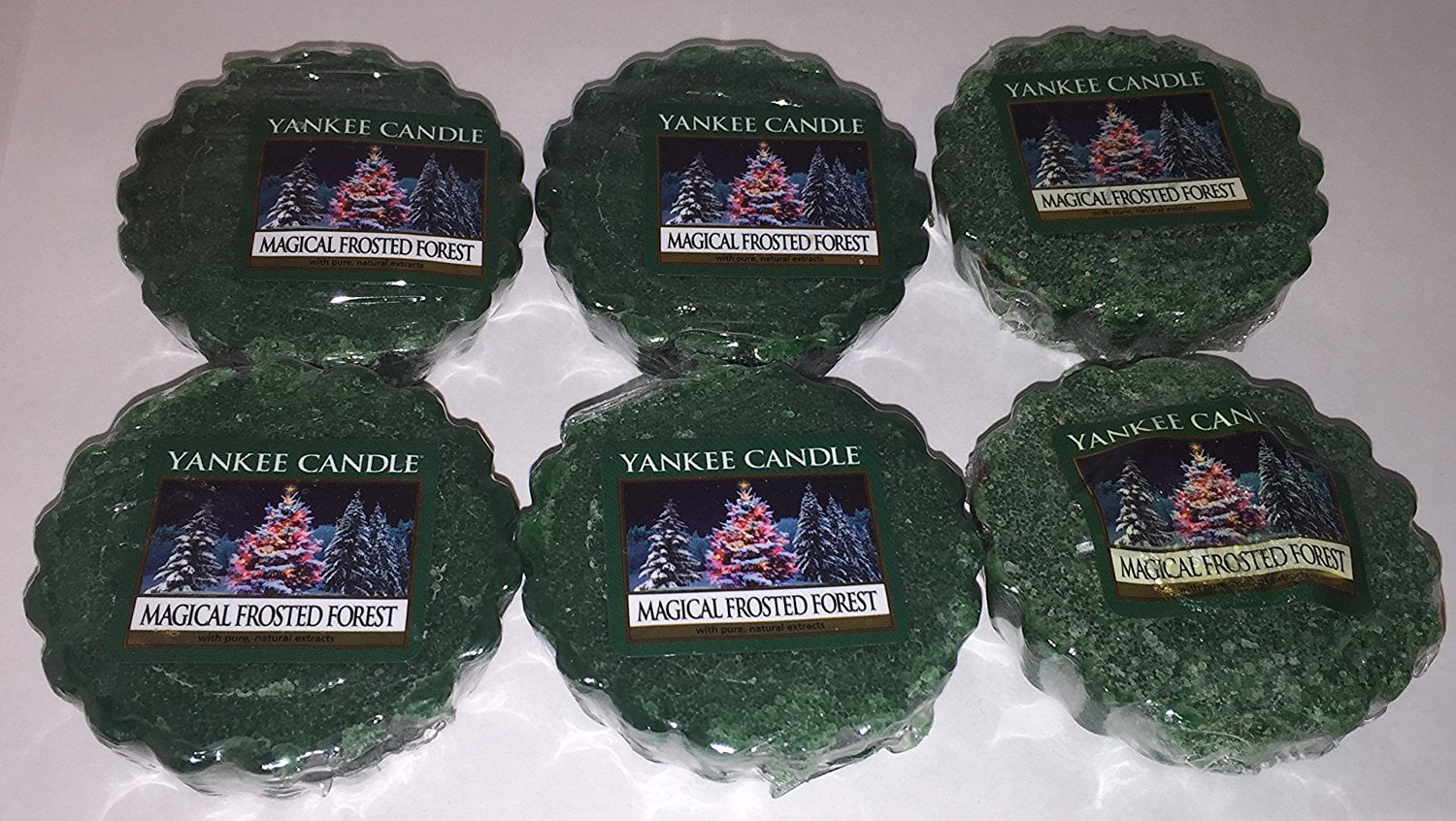 MAGICAL FROSTED FOREST Wax Melts Lot of 11 Green New Yankee Candle Tarts 