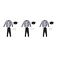 thumbnail image 4 of kurtrusly Boys Kids Costumes Performance Dress Fancy Halloween XL Type1 3Set, 4 of 5