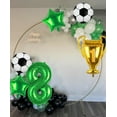 thumbnail image 3 of Soccer Balloons Championship Trophy Balloon, 32 Inch Foil Mylar Gold Champion Balloon First Prize Soccer Party Decorations World Cup Sport Theme Birthday Party Balloons Decorations Supplies Decor, 3 of 12