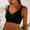 #0133-Black, variant on Backless Bras for Women, Front Closure Floral Embroidered Splicing Design, Adjustable Straps Push Up Support, Seamless Beautiful Everyday Underwear Gift