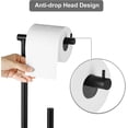 thumbnail image 5 of Freestanding Black Toilet Paper Holder Stand with Reserve Storage Holder, Set of 2, 5 of 7