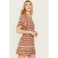 thumbnail image 3 of Idyllwind Women's Blossom Flutter Sleeve Smocked Mini Dress - IWSU23D55   US, 3 of 4