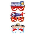 thumbnail image 1 of 3 piezas de gafas de sol para fiesta de fútbol 2022, gafas novedosas para el mundial, accesorios para fotomatón, suministros para recuerdos de fiesta de fútbol de la Copa del Mundo 2022, 1 of 5