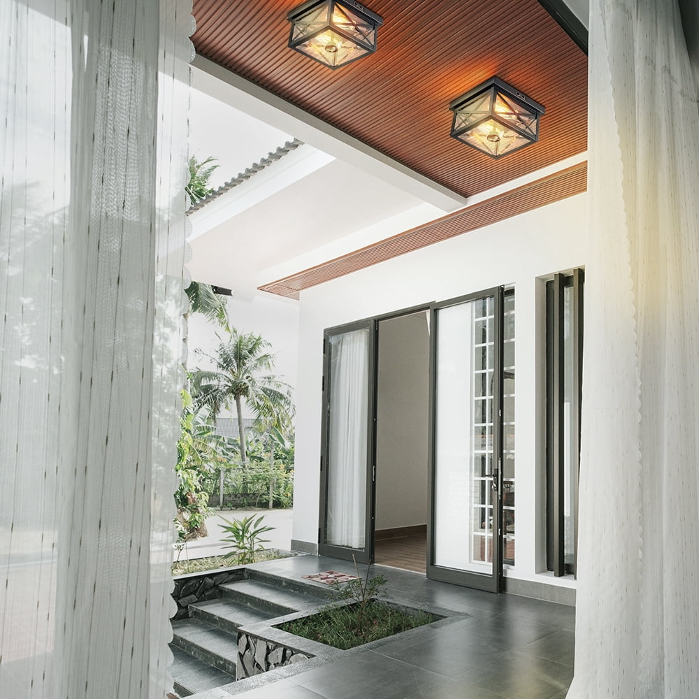 Outdoor Ceiling Light with Motion Sensor