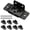 Black*8, variant on 8/16Pack Quick Fitting Furniture Joint Bracket, Heavy-Duty Stainless Steel Corner Brackets, Stainless Steel Furniture Corner Connectors with Screws