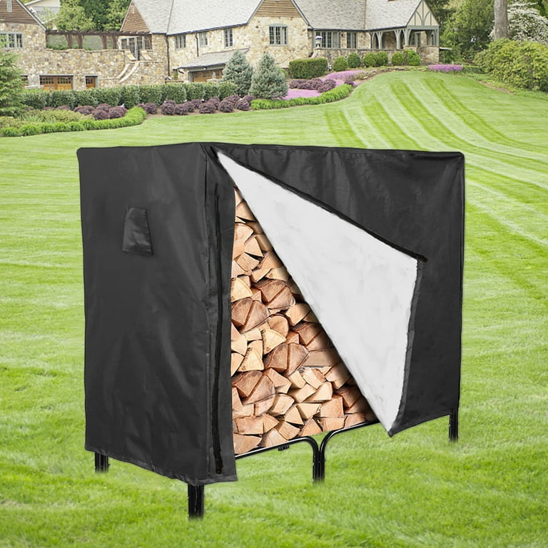 Outdoor Firewood Rack Cover Waterproof Wood Log Storage Covering