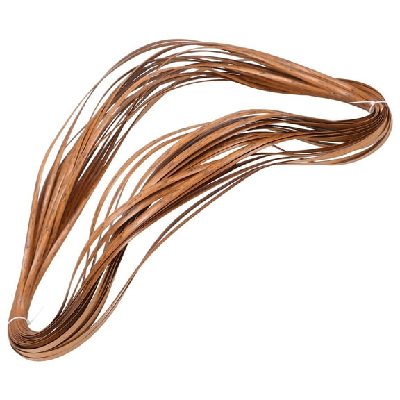 USHOBE 1 Roll Plastic Rattan for Repairing Chair in Coffee and Wood Grain Effect Perfect for Furniture Restoration