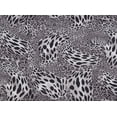 thumbnail image 2 of Zelouf Leopard Print On Ashley Charmeuse  , Sewing, DIY, Crafts Fabric by the Yard, Grey/black, 1 Yard, 2 of 2