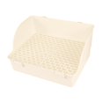 thumbnail image 2 of Flynix Rabbit Litter Box Easy to Clean Potty Tray for Dwarf Rabbit Galesaur Ferrets Beige, 2 of 10