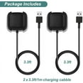 thumbnail image 7 of Tianle Charger Compatible with Fitbit Versa 2, Replacement Charging Cable Dock with 3.3ft USB Cord Compatible with Fitbit Versa 2 Smart Watch [2 Pack], 7 of 7