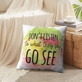 thumbnail image 4 of LALILO Throw Pillow Covers Inspirational Quote Life Positive Cushion Cover 18" x 18", 2 Pack, 4 of 6