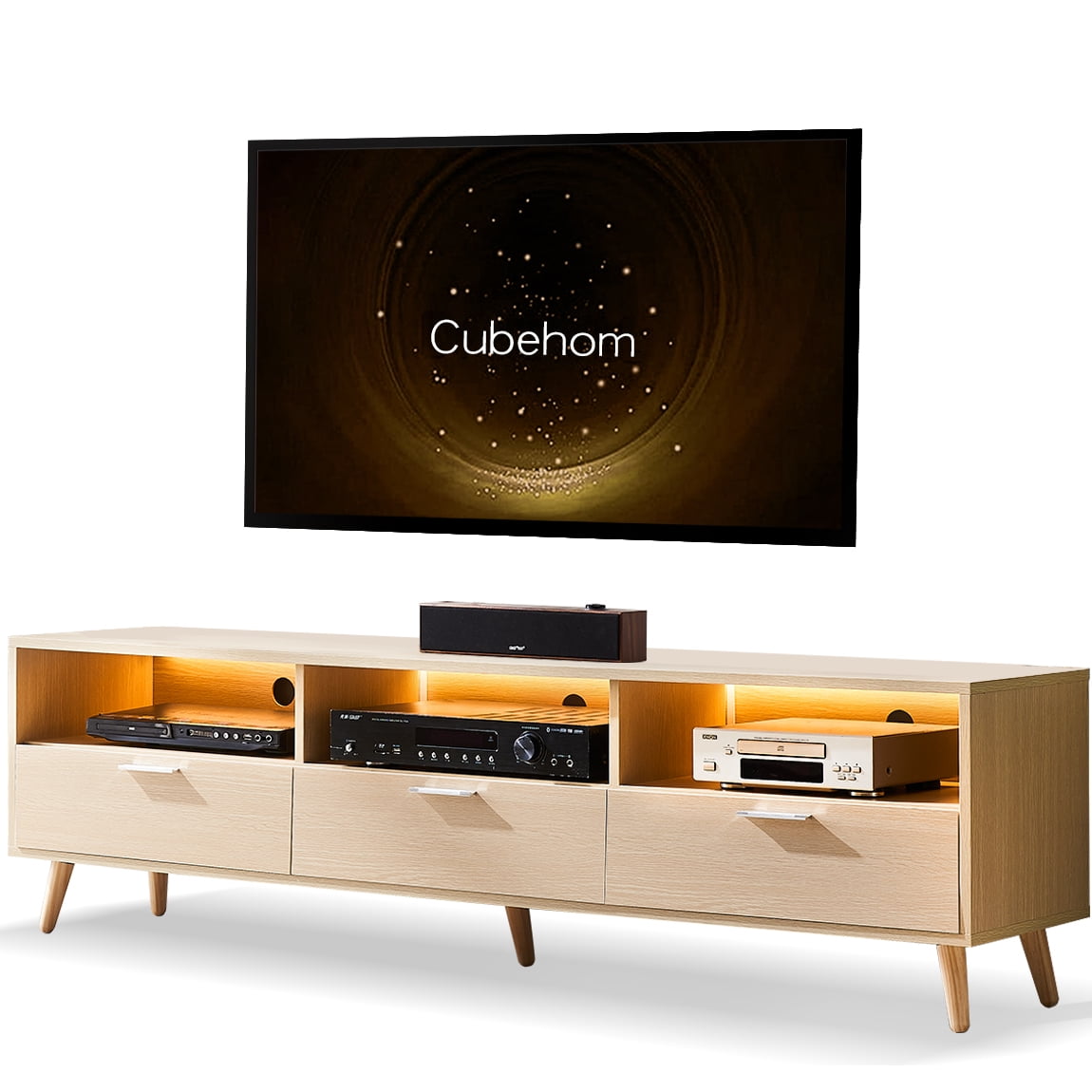 LED TV Stand For TV Up To 70 Modern TV Cabinet With LED Lights 63 led-tv-stand-for-tv-up-to-70-modern-tv-cabinet-with-led-lights-63