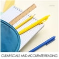 thumbnail image 7 of KHBUAB 10Pcs Wood Measuring Rulers with Clear Markings for Office Art Craft and Mathematical Use, 7 of 7