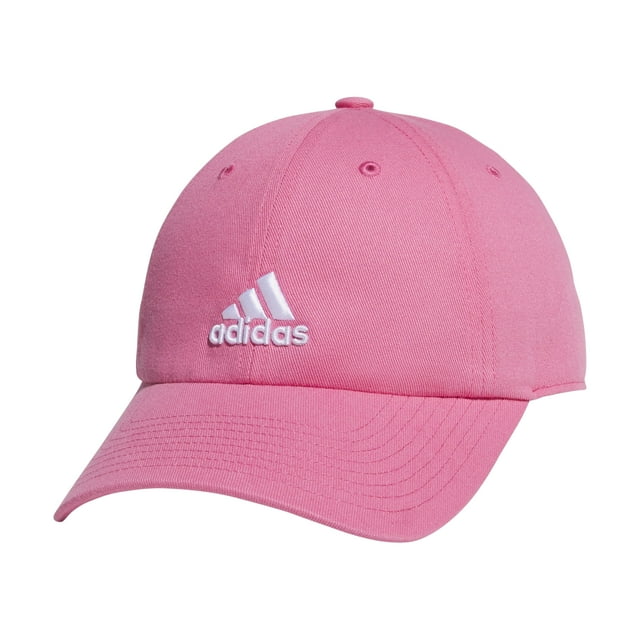 Gorra adidas Ultimate de algodón lavado, corte holgado, para niños, rosa