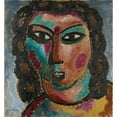thumbnail image 3 of Alexej von Jawlensky 15x16 Black Modern Framed Museum Art Print Titled - Brown Curls (1913), 3 of 5