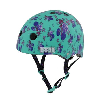 K! Fierce Flower Bike Helmet, Mint, Youth 8+ (54-58cm)