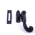 thumbnail image 3 of Renovators Supply Black Wrought Iron Window Sash Lock 3.75 in Window Locks w/Screws Pack of 2, 3 of 7