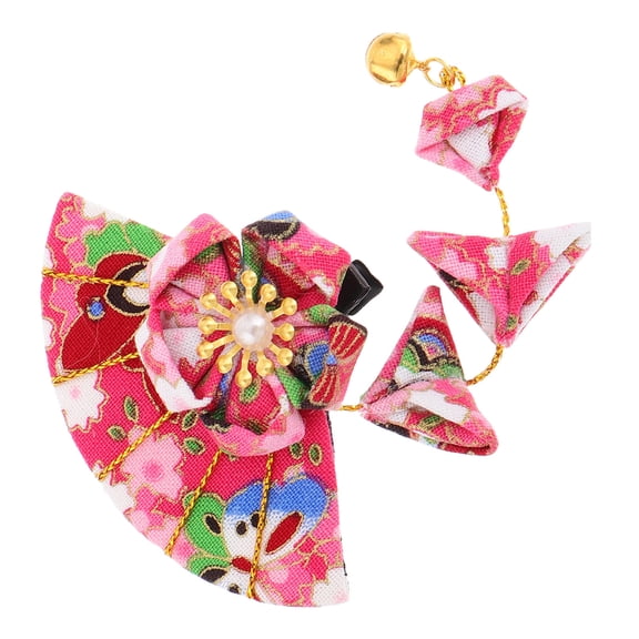 LOLIPPYY Cute Hair Charms for Girls Kimono Hair Accessories Rosy 1Set for Girls