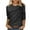 Black A, variant on Blouses for Women Casual Oversized 3/4 Sleeve Tops for Women Sequin Printed Crewneck Pullover Loose Fit Shirts