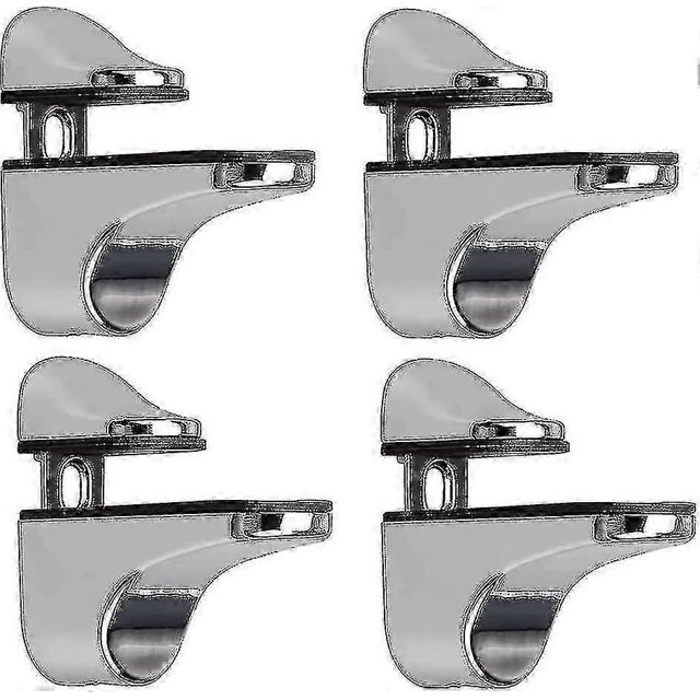 Adjustable Glass Shelf Bracket, 4 Pcs Glass Shelf Bracket, Wall Mounted Glass Clamp, Glass Shelf Bracket, For Glass Shelf