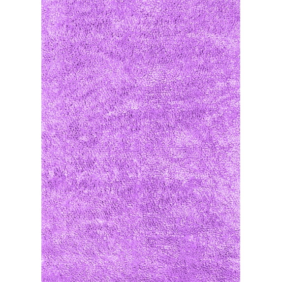 Ahgly Company Indoor Rectangle Abstract Purple Contemporary Area Rugs, 3' x 5'