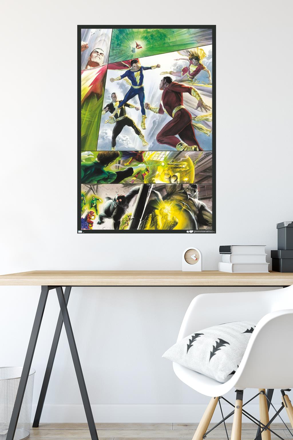 DC Comics Justice League - Shazam Family and Black Adam Wall Poster, 22.375" x 34"