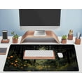 thumbnail image 5 of Dark Forest Desk Mat Mouse pad, Green Nature Deskmat XXL Large Extended Aesthetic Plant Mousepad Gaming Desk Pad, Big Laptop Computer Keyboard and Mouse Mat for Women Office Desk Decor 31.5x15.7 in, 5 of 6