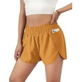 thumbnail image 1 of Womens Quick-Dry Running Shorts Sport Layer Elastic Waist Active Workout Shorts with Pockets, 1 of 6