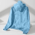 thumbnail image 4 of Men's Summer New Lightweight Jackets Unisex Sun Protection Hooded Coat Long Sleeve Sports Outdoor Hiking Zipper Coats with Pockets Light Blue 4XL, 4 of 9