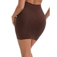 thumbnail image 2 of DARING DIVA Women's with Leggings Tummy Control High-Waisted Half Slip XL Dark Brown, 2 of 6