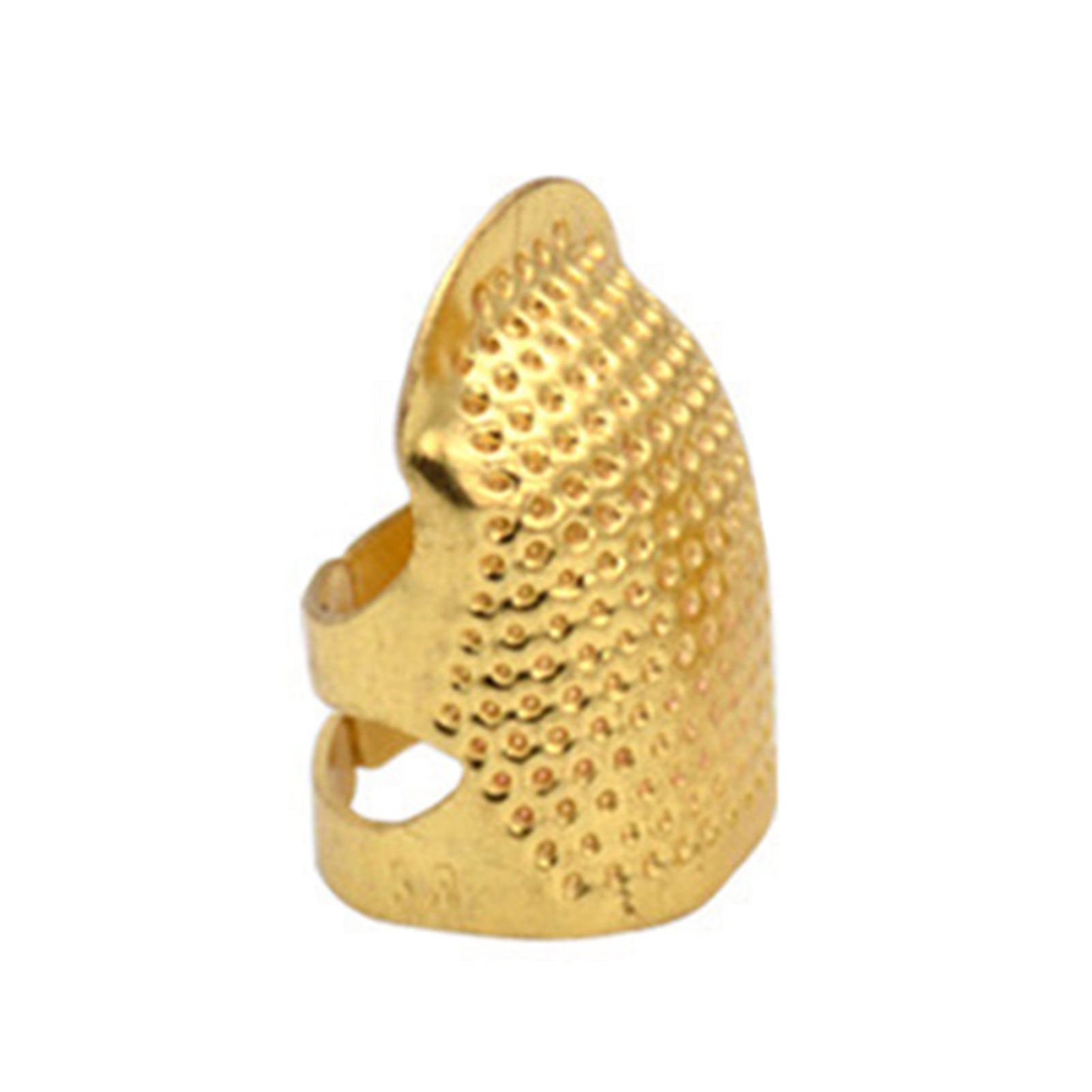 #LD67690 Sewing Thimble Finger Protector, Adjustable Finger Metal Shield  Protector Pin Needles Sewing Quilting Craft Accessories DIY Sewing Tools