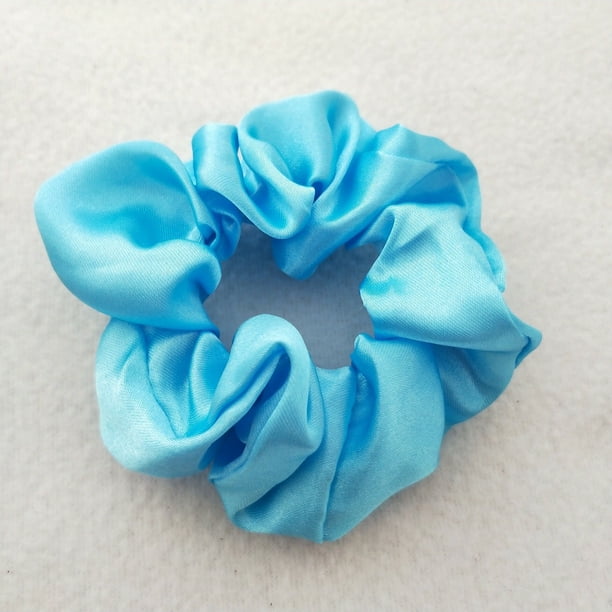 Anillo para el cabello de satén de 60 colores de color sólido Anillo para el cabello de satén de 204 colores Anillo para el cabello de intestino grueso Flor