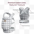 thumbnail image 3 of Portabebés Momcozy de lino de algodón natural, 3 etapas, 3,5-20 kg, 3 of 8