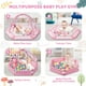thumbnail image 3 of Tapete de gimnasio para bebés Jyusmile 8 en 1 Tummy Time con 6 juguetes, color rosa, 3 of 7