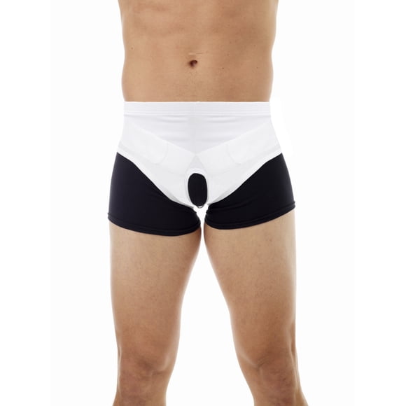 Underworks Unisex Inguinal Hernia Cotton Comfort Support Brace - Single or Double