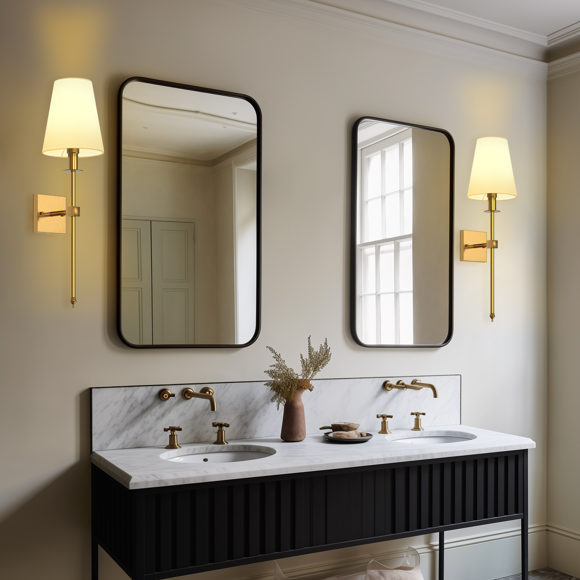 1-Light Vanity Lighting Fixture,Modern Industrial for Bathroom，Farmhouse Wall Lamp with Shade
