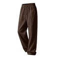 thumbnail image 5 of Havenx Men's Baggy Sweatpants Wide Leg Drawstring Sweat Pants with Side Pockets Elastic Waist Trousers Casual Loose Fit Relaxed Lounge Athletic Pant, 5 of 6