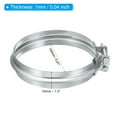 thumbnail image 2 of Uxcell Duct Clamp, 6"(150mm) V-shape Clamp Zinc Plated Iron Pipe Clamp for Ventilation Ducting Chimney Pipe, 2 of 6