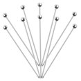 thumbnail image 4 of Raindrops Multi Functional Fruit Skewers Silver 10Pcs 4.32X0.79X0.79in, 4 of 8