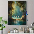 thumbnail image 4 of Enchanted Forest Ballet Dancers Canvas Wall Art, Elegant Print for Living Room Bedroom Office Yoga Studio Ballet Studio Home Decor, 4 of 8
