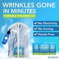 thumbnail image 2 of InstaSteam Starter Kit Travel Steamer, Electricity-Free, Wrinkle Release Spray, Cruise Ship Approved, Small Steamer, Disinfect, Deodorize, 2 of 9
